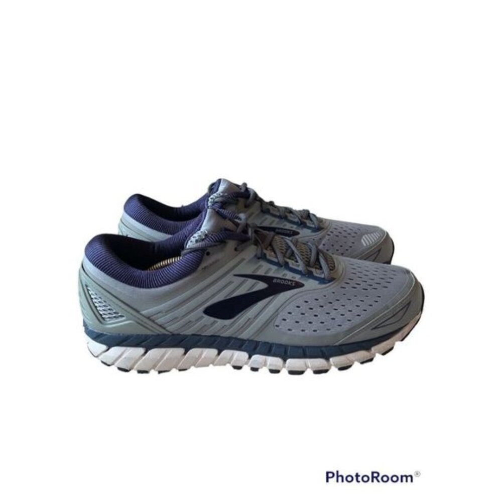 Brooks Beast Men's Gray Lace Up Pull On Running Shoes Athletic Sneakers Size 12